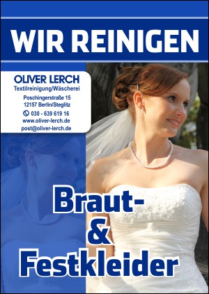 Brautkleid reinigen in Berlin - OLIVER LERCH Textilreinigung